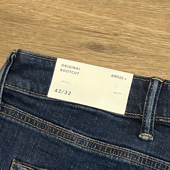 NWT American Eagle AE Original Bootcut Denim Jeans SZ 42x32 Blue Airflex Stretch - Picture 10 of 12